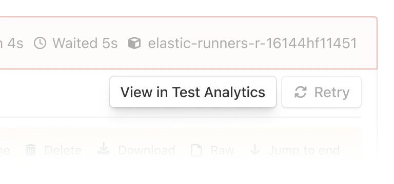 View in Test Analytics